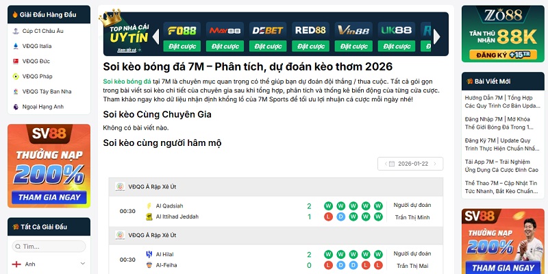 Soi Kèo Bóng Đá 7 Soi kèo bóng đá 7M